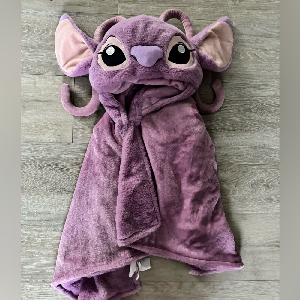 Disney LILO & Stitch Plush Soft Hooded Blanket